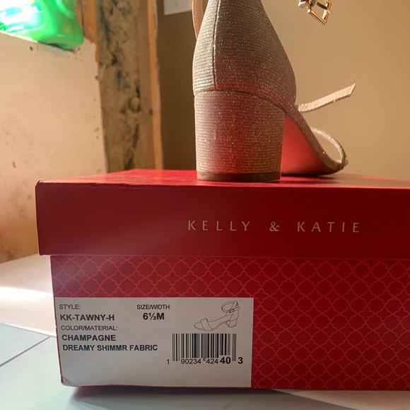 Champagne Gold Heels - Picture 2 of 2